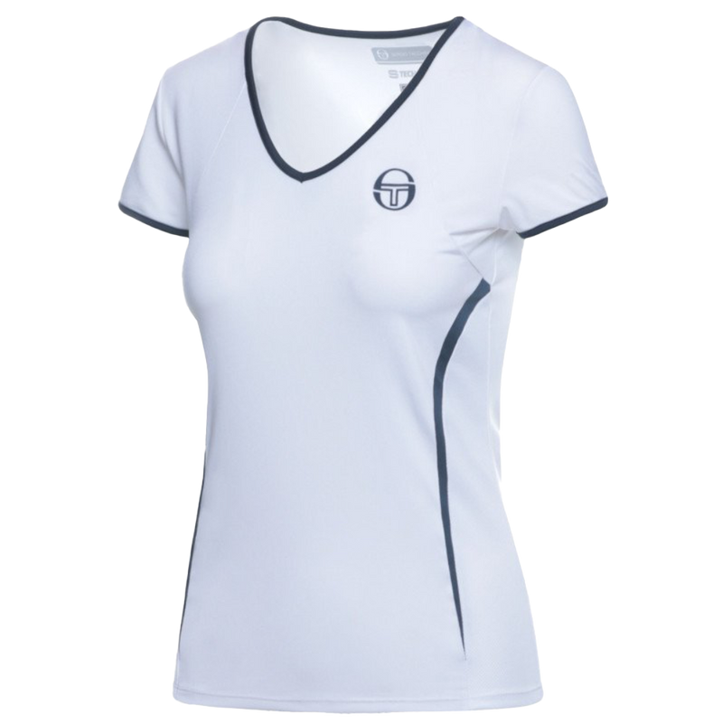 Sergio Tacchini Eva T-Shirt White/Navy